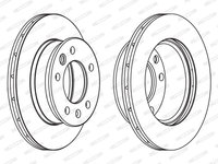 Disc frana punte fata (FCR228C FERODO PREMIER) MERCEDES-BENZ,MULTICAR,VW