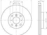 Disc frana punte fata HONDA ACCORD Mk VII hatchback (CH) - OEM - MAXGEAR: 19-0924 - W02388564 - LIVRARE DIN STOC in 24 ore!!!