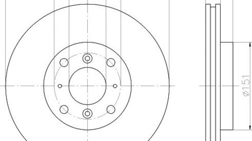 Disc frana punte fata HONDA ACCORD Mk VII hat