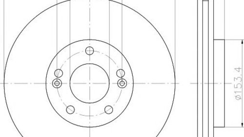 Disc frana punte fata HYUNDAI ix55 - OEM - MA