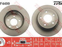 Disc frana punte fata JEEP CHEROKEE/WRANGLER 88-01280 X 24,2 - Cod intern: W20009656 - LIVRARE DIN STOC in 24 ore!!!