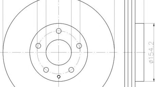 Disc frana punte fata MAZDA CX-3 (DK) - OEM -