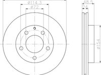 Disc frana punte fata MAZDA MX-5 IV (ND) - OEM - MAXGEAR: 19-0713 - W02179807 - LIVRARE DIN STOC in 24 ore!!!