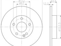 Disc frana punte fata MERCEDES-BENZ A-CLASS (W169) - OEM - MAXGEAR: 19-1224 - W02157880 - LIVRARE DIN STOC in 24 ore!!!