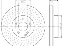 Disc frana punte fata MERCEDES-BENZ C-CLASS T-Model (S204) - OEM - MAXGEAR: 19-2687 - W02747458 - LIVRARE DIN STOC in 24 ore!!!