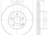 Disc frana punte fata MERCEDES-BENZ C-CLASS (W204) - OEM - MAXGEAR: 19-1953 - W02747456 - LIVRARE DIN STOC in 24 ore!!!