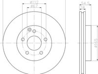 Disc frana punte fata MERCEDES-BENZ E-CLASS cupe (C207) - OEM - MAXGEAR: 19-1034 - W02388592 - LIVRARE DIN STOC in 24 ore!!!