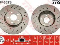 Disc frana punte fata MERCEDES W204 07- - Cod intern: W20009750 - LIVRARE DIN STOC in 24 ore!!!