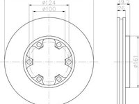 Disc frana punte fata NISSAN TERRANO Mk II (R20) - OEM - MAXGEAR: 19-2569 - W02746624 - LIVRARE DIN STOC in 24 ore!!!