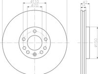 Disc frana punte fata OPEL ASTRA H (L48) - OEM - MAXGEAR: 19-1019 - W02307899 - LIVRARE DIN STOC in 24 ore!!!