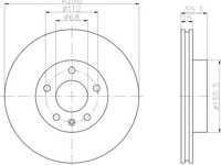 Disc frana punte fata SEAT ALHAMBRA (710, 711) - OEM - MAXGEAR: 19-0775 - W02371879 - LIVRARE DIN STOC in 24 ore!!!