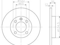 Disc frana punte fata SEAT CORDOBA (6L2) - OEM - MAXGEAR: 19-0681 - W02337952 - LIVRARE DIN STOC in 24 ore!!!