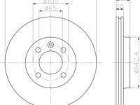 Disc frana punte fata SEAT EXEO ST (3R5) - OEM - MAXGEAR: 19-0754 - W02157766 - LIVRARE DIN STOC in 24 ore!!!