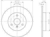 Disc frana punte fata SMART FORFOUR hatchback (453) - OEM - MAXGEAR: 19-1203 - W02339009 - LIVRARE DIN STOC in 24 ore!!!