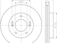 Disc frana punte fata SSANGYONG KORANDO Cabrio (KJ) - OEM - MAXGEAR: 19-2270 - W02747992 - LIVRARE DIN STOC in 24 ore!!!