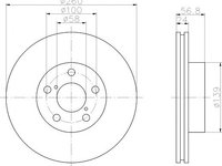 Disc frana punte fata SUBARU FORESTER (SJ) - OEM - MAXGEAR: 19-1240 - W02388640 - LIVRARE DIN STOC in 24 ore!!!