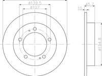 Disc frana punte fata SUZUKI IGNIS II - OEM - MAXGEAR: 19-0919 - W02307872 - LIVRARE DIN STOC in 24 ore!!!