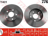 Disc frana punte fata TOYOTA AVENSIS - Cod intern: W20009137 - LIVRARE DIN STOC in 24 ore!!!