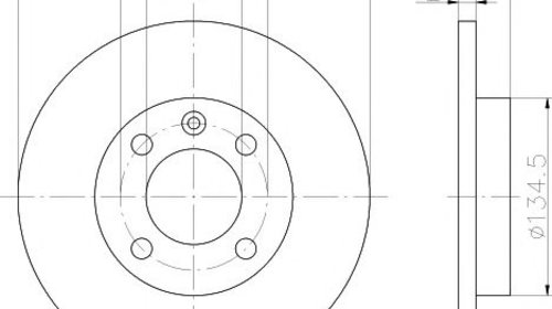 Disc frana punte fata VOLKSWAGEN GOLF ALLTRAC