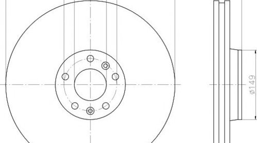 Disc frana punte fata VOLKSWAGEN PHAETON (3D_