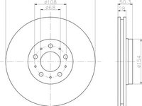 Disc frana punte fata VOLVO S40 II (MS) - OEM - MAXGEAR: 19-1006 - W02307893 - LIVRARE DIN STOC in 24 ore!!!