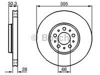 Disc frana punte fata VOLVO S60/S80/V70/XC70 2,0-3,0 98-10 304,7X28 - Cod intern: W20270215 - LIVRARE DIN STOC in 24 ore!!!