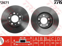 Disc frana punte fata VOLVO S70/S90/V70/850 94- - Cod intern: W20009251 - LIVRARE DIN STOC in 24 ore!!!