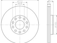 Disc frana punte fata VW AUDI A100/A4/A6/PASSAT 96-/A8 99- 288X25 - Cod intern: W20140168 - LIVRARE DIN STOC in 24 ore!!!