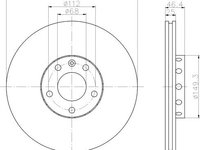 Disc frana punte fata VW AUDI A4/A6/PASSAT/SKODA SUPERB - Cod intern: W20140274 - LIVRARE DIN STOC in 24 ore!!!