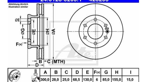 Disc frana punte fata VW Crafter, Mercedes Sp