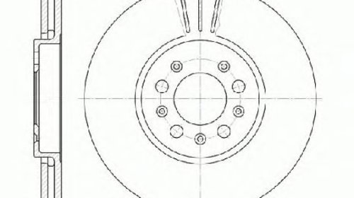 Disc frana punte fata VW GOLF IV ( 1J1 ) 08/1