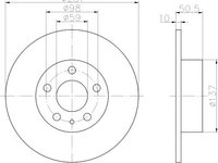 Disc frana punte spate ALFA ROMEO 147 (937) - OEM - MAXGEAR: 19-0981 - W02179878 - LIVRARE DIN STOC in 24 ore!!!