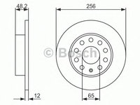 Disc frana punte spate AUDI A3 Sportback (8PA) - OEM - MAXGEAR: 19-1058MAX - W02338977 - LIVRARE DIN STOC in 24 ore!!!