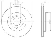 Disc frana punte spate BMW 5 (E39) - OEM - MAXGEAR: 19-0800 - W02157792 - LIVRARE DIN STOC in 24 ore!!!