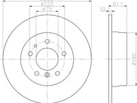 Disc frana punte spate BMW 5 Touring (E34) - OEM - MAXGEAR: 19-0694 - W02308189 - LIVRARE DIN STOC in 24 ore!!!