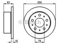 Disc frana punte spate FIAT DUCATO caroserie (244) - Cod intern: W20140574 - LIVRARE DIN STOC in 24 ore!!!