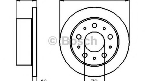 Disc frana punte spate FIAT DUCATO platou/sas