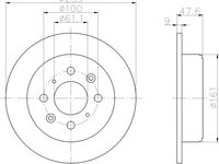 Disc frana punte spate HONDA CIVIC Mk IV limuzina (EG, EH) - OEM - MAXGEAR: 19-0922 - W02338947 - LIVRARE DIN STOC in 24 ore!!!