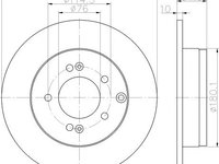 Disc frana punte spate HYUNDAI ix55 - OEM - MAXGEAR: 19-2382 - W02747929 - LIVRARE DIN STOC in 24 ore!!!