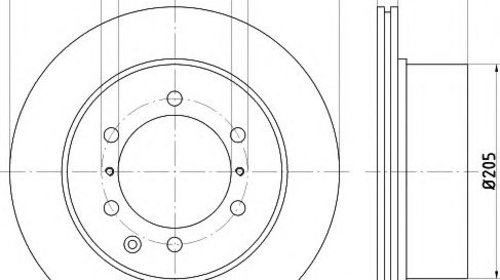 Disc frana punte spate HYUNDAI TERRACAN (HP) 