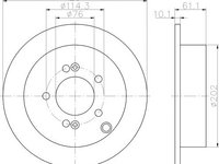 Disc frana punte spate HYUNDAI TUCSON - OEM - MAXGEAR: 19-1860 - W02372015 - LIVRARE DIN STOC in 24 ore!!!