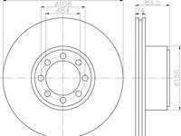 Disc frana punte spate IVECO DAILY IV bus - OEM - MAXGEAR: 19-2781 - W02771726 - LIVRARE DIN STOC in 24 ore!!!