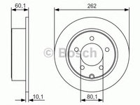 Disc frana punte spate JEEP COMPASS (MK49) - OEM - MAXGEAR: 19-2192 - W02748004 - LIVRARE DIN STOC in 24 ore!!!