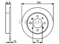 Disc frana punte spate KIA CERATO 04- - Cod intern: W20270843 - LIVRARE DIN STOC in 24 ore!!!