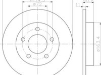 Disc frana punte spate MAZDA 2 (DY) - OEM - MAXGEAR: 19-1011 - W02179889 - LIVRARE DIN STOC in 24 ore!!!