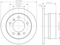 Disc frana punte spate MERCEDES-BENZ SPRINTER 2-t bus (901, 902) - OEM - MAXGEAR: 19-0793 - W02307841 - LIVRARE DIN STOC in 24 ore!!!