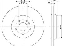 Disc frana punte spate MERCEDES W163 98- ML230-500 331MM - Cod intern: W20140729 - LIVRARE DIN STOC in 24 ore!!!