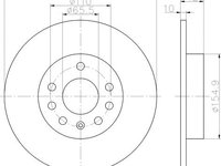 Disc frana punte spate OPEL ASTRA H limuzina (L69) - OEM - MAXGEAR: 19-2436 - W02747599 - LIVRARE DIN STOC in 24 ore!!!