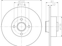 Disc frana punte spate RENAULT GRAND SCENIC II (JM0/1_) - OEM - MAXGEAR: 19-1279 - W02157890 - LIVRARE DIN STOC in 24 ore!!!