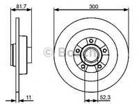 Disc frana punte spate RENAULT LAGUNA III (BT0/1) - Cod intern: W20140877 - LIVRARE DIN STOC in 24 ore!!!